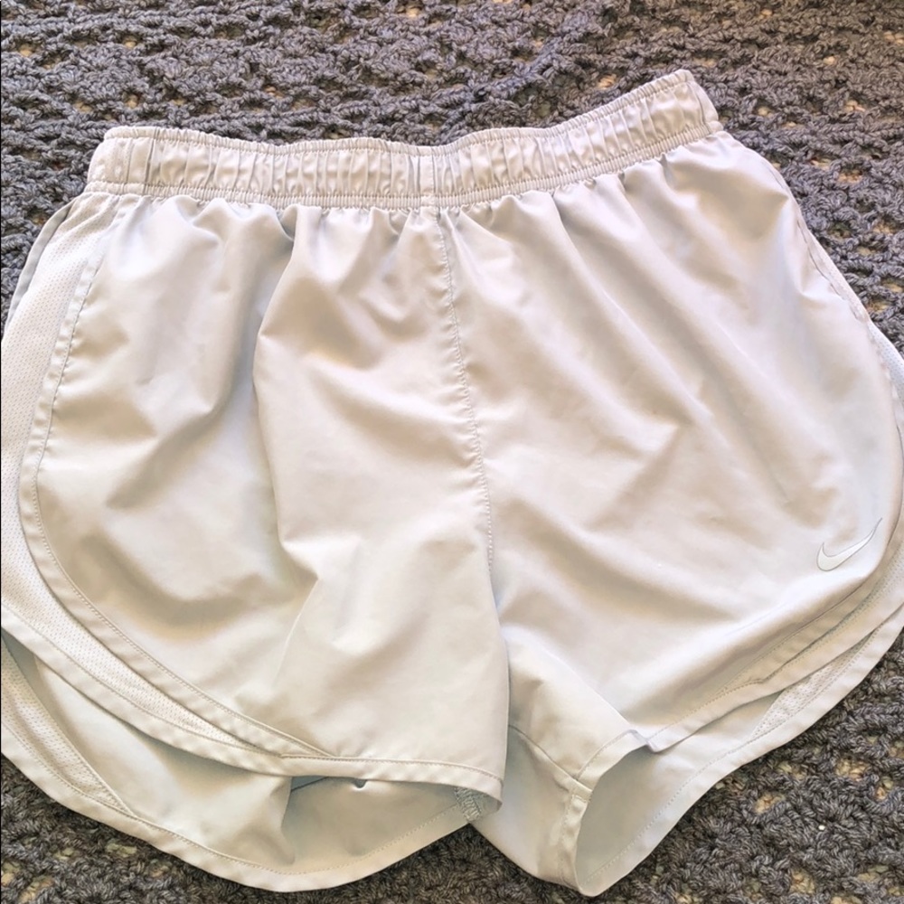 Light gray Nike shorts